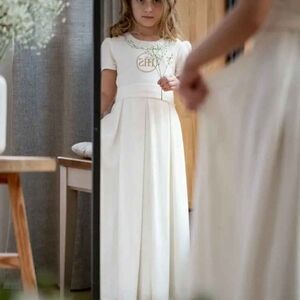 Elegant White Kids Dress